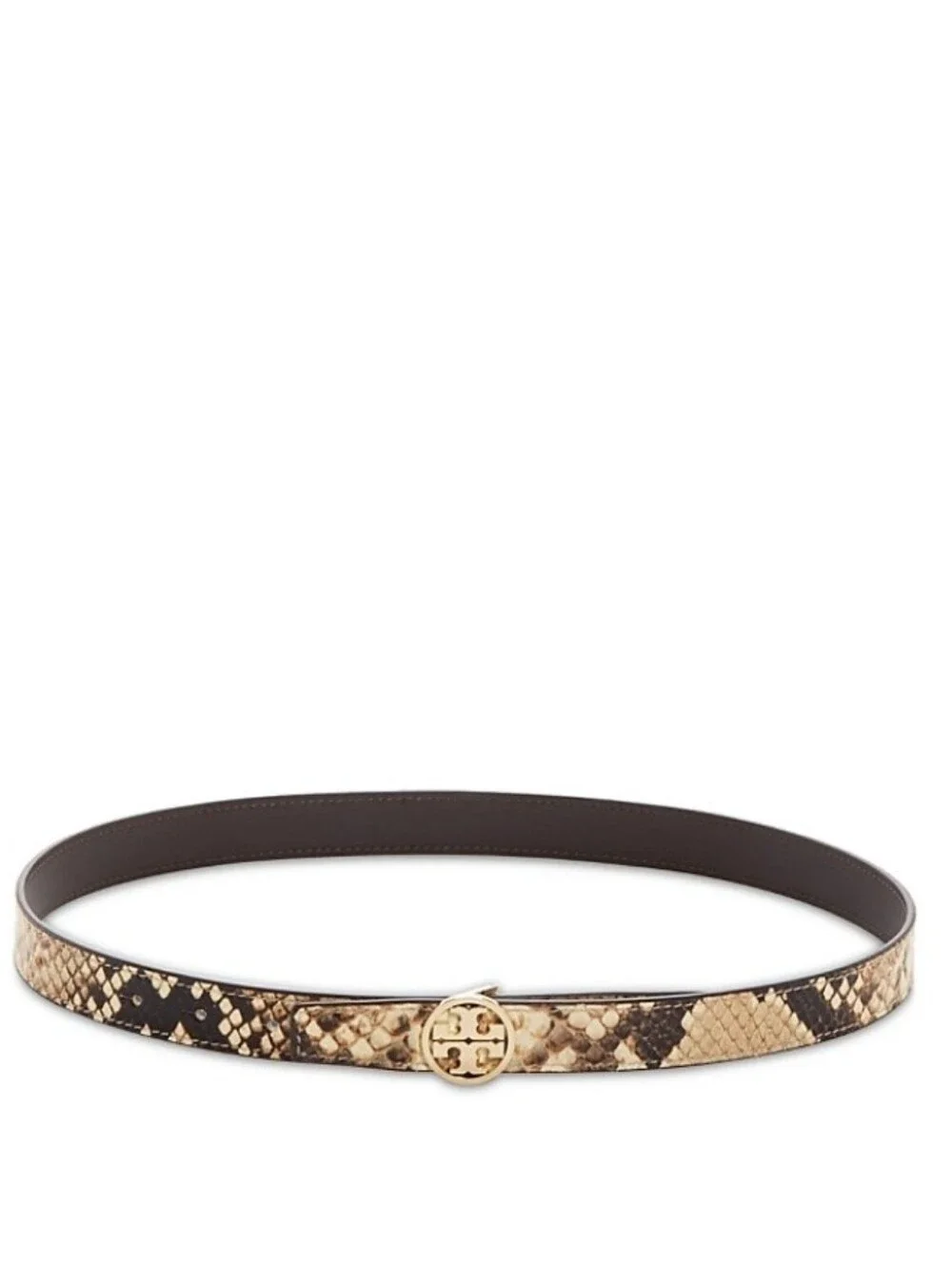 Tory Burch Miller Snake-Embossed Leather Belt Size M, NWT Gift Luxury